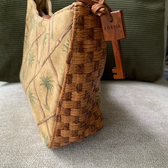 Fossil Palm Tree Shoulder Purse - Picture 3 of 13